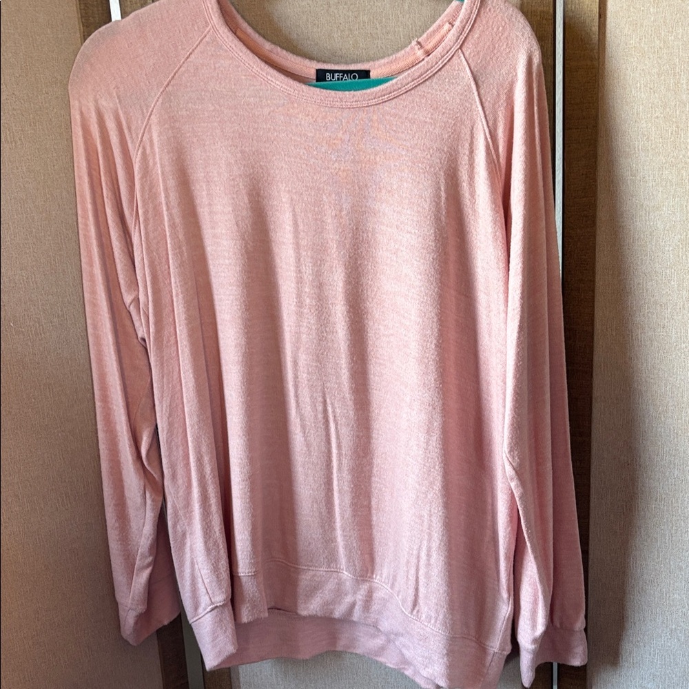 FINAL MARKDOWN Buffalo David Bitton Soft Pink sweater large